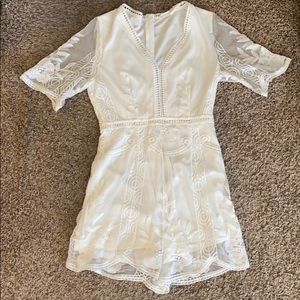 White Lace Romper